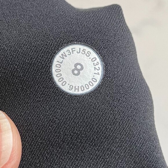 Lululemon All Aligned Mock Nk LS Crop Top Hideaway Camo Deep Coal Multi Grey 8 - Picture 7 of 8